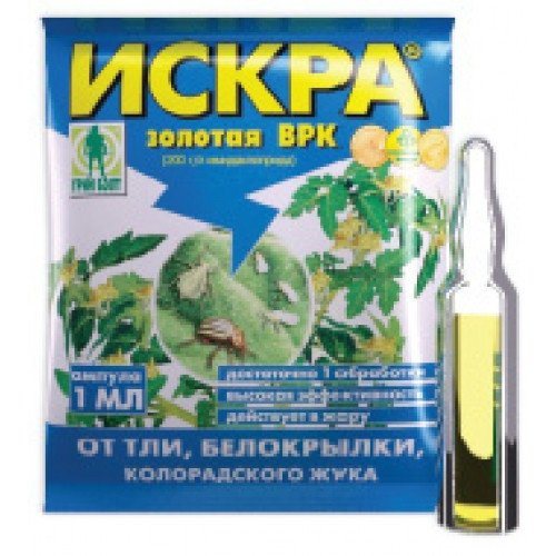 Инсектицид Искра Золотая: применение от вредителей для растений
