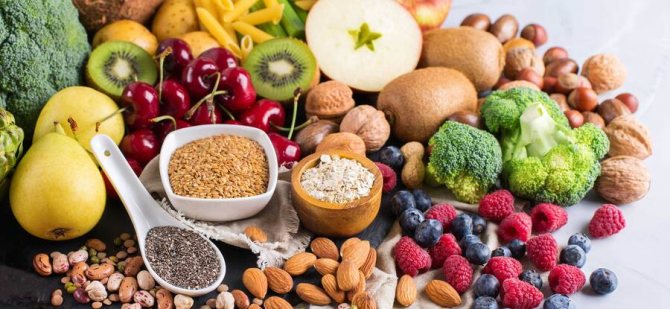Продукты, наиболее богатые клетчаткой